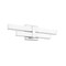 Z-Lite Zane Vanity, 2-Light, 18 In.W x 2.5 In.L x 5 In.H, Chrome /Frosted 1008-18W-CH-LED - alternate 5